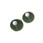 Golfers Golf Ball on Tee on Green Cufflinks Not Marked 8714