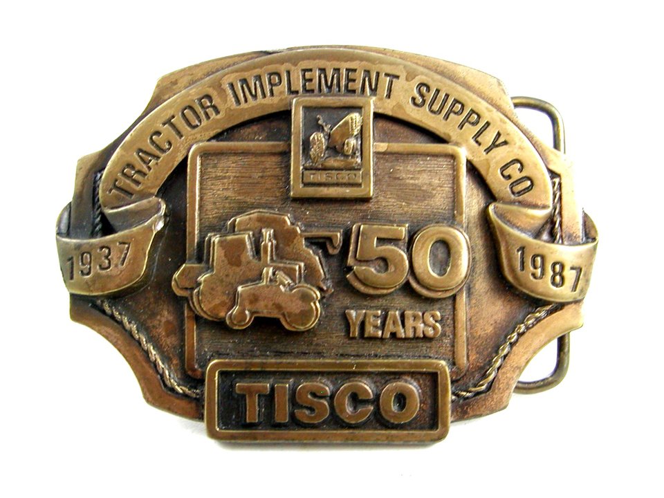1986 Tractor Implement Supply Co 50 Years TISCO Belt Buckle 10242013