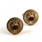 Goldtone Cancer Crab 69 Cufflinks by Destino