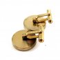 Goldtone Cancer Crab 69 Cufflinks by Destino