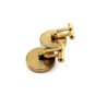 Goldtone Cancer Crab 69 Cufflinks by Destino