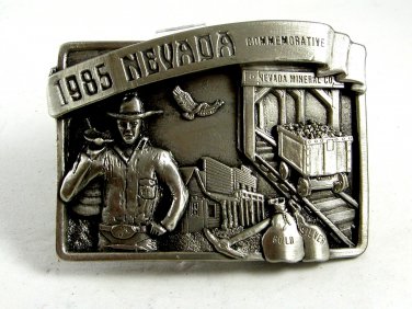 1985 Nevada Comemorative Belt Buckle by Arroyo Grande 102214