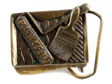 1981 Painter Belt Buckle 5714 by Great American Buckle Co