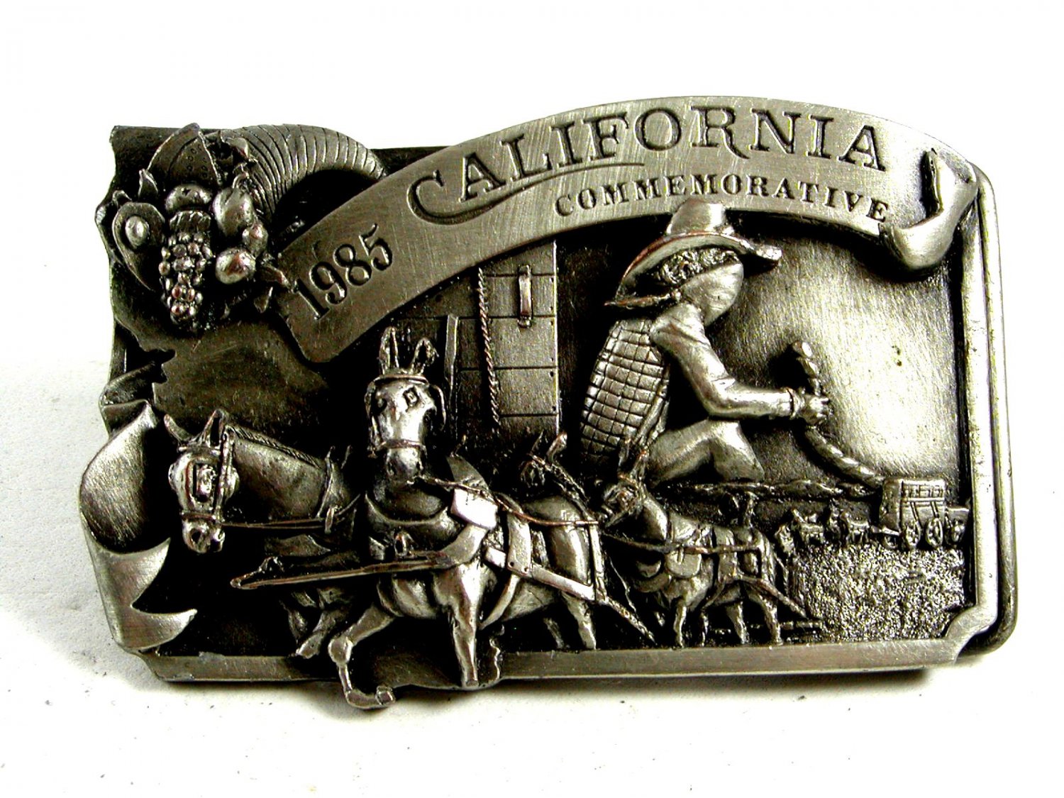 1985 California Comemorative Belt Buckle by Arroyo Grande 102314