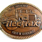 Safety First First in Efficiency Fleetrax Truck Belt Buckle 11262013
