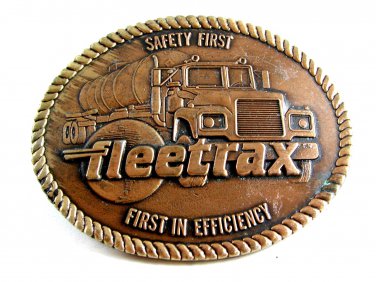 Safety First First in Efficiency Fleetrax Truck Belt Buckle 11262013