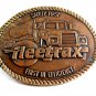 Safety First First in Efficiency Fleetrax Truck Belt Buckle 11262013