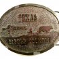 1973 Texas Cattle Country Nutrena Feedsl Belt Buckle By Wyoming Studio Arts
