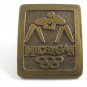 Michigan Olympics ??? Wresting Brass Belt Buckle Not Marked 092314