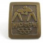 Michigan Olympics ??? Wresting Brass Belt Buckle Not Marked 092314