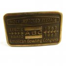 1967 - 68 Most Improved Average ABC Bowling Conference Belt Buckle #102213