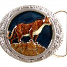 1986 Cougar Enameled Belt Buckle 51514 by Bergamot