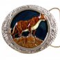 1986 Cougar Enameled Belt Buckle 51514 by Bergamot