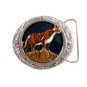 1986 Cougar Enameled Belt Buckle 51514 by Bergamot