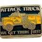Attack Truck We Get There First Belt Buckle Made In USA 092614