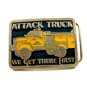 Attack Truck We Get There First Belt Buckle Made In USA 092614