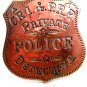 C.R.I. & P.R.R. Private Police Detective Badge 6914