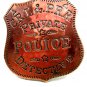 C.R.I. & P.R.R. Private Police Detective Badge 6914