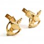 Goldtone Door Knocker Cufflinks No Markings