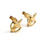 Goldtone Door Knocker Cufflinks No Markings
