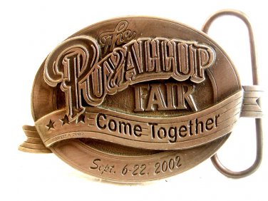 2002 Siskiyou Puyallup Fair Come Together Belt Buckle