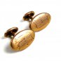 Edwardian Deco Goldtone Initial Cufflinks 22514