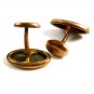 Edwardian Deco Goldtone Initial Cufflinks 22514