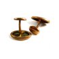 Edwardian Deco Goldtone Initial Cufflinks 22514