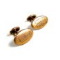 Edwardian Deco Goldtone Initial Cufflinks 22514