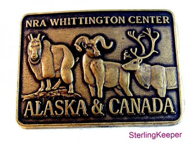 NRA Whittington Center Alaska & Canada Belt Buckle