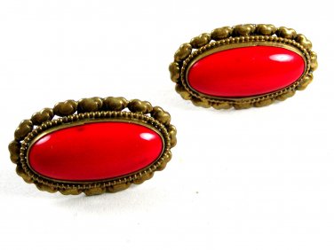Large Red & Small Hearts Cufflinks 8614