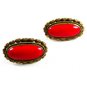 Large Red & Small Hearts Cufflinks 8614