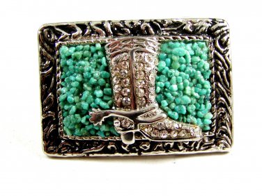 Fancy Rhinstone Boot Belt Buckle 2192014