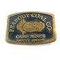 1981 Solid Brass Peabody Coal Co. Camp Mines Belt Buckle 10302013