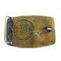 1981 Solid Brass Peabody Coal Co. Camp Mines Belt Buckle 10302013