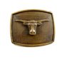 Western Cowboy Longhorn Belt Buckle