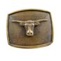 Western Cowboy Longhorn Belt Buckle