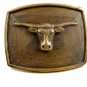 Western Cowboy Longhorn Belt Buckle