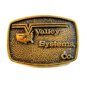 1978 Solid Brass Valley Systems Co. Belt Buckle by BTS