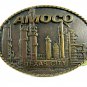 Amoco Texas City Solid Brass Belt Buckle Made In USA 102014