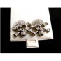Larger Skull CZs Pierced Studs Earrings 12092013ty