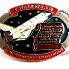 Challenger Jan 28 1986 Commemorating Heroes Belt Buckle 12022013