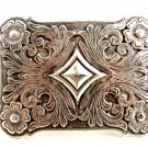 2006 Silvertone Western Belt Buckle Marked Ivan 11112013