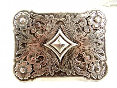 2006 Silvertone Western Belt Buckle Marked Ivan 11112013