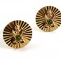 Goldtone Green Buddha Cufflinks 04222014 Unsigned