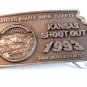 1993 Kansas Small Mine Safety Shoot Out Belt Buckle
