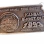 1993 Kansas Small Mine Safety Shoot Out Belt Buckle