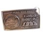 1993 Kansas Small Mine Safety Shoot Out Belt Buckle