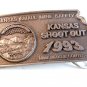 1993 Kansas Small Mine Safety Shoot Out Belt Buckle