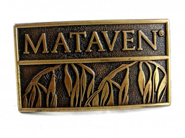 Mataven Brass Belt Buckle by Canada Century 82114